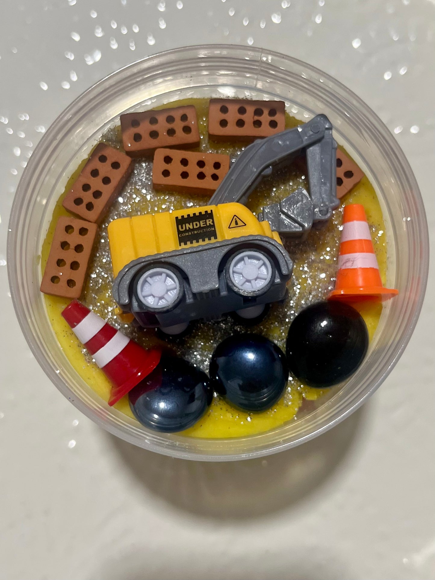 Dig Dig Dig Play-dough Sensory Jar